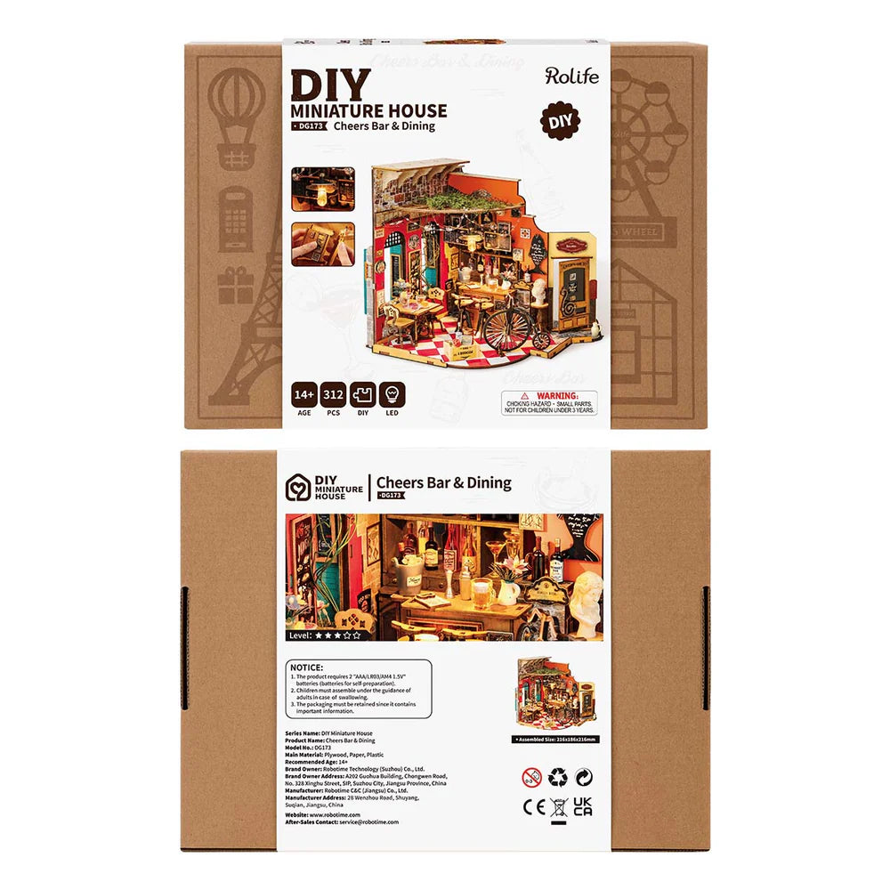 Cheers Bar & Dining DIY Miniature House DG173