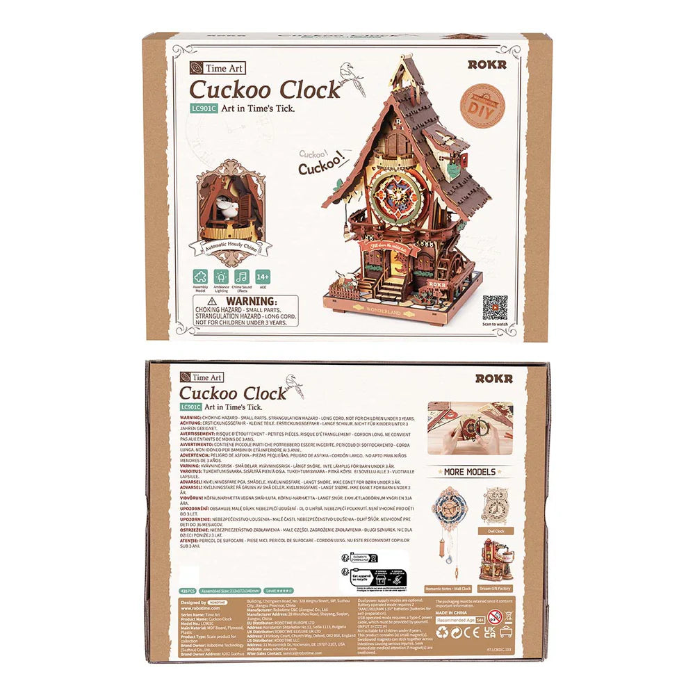 Cuckoo Clock Mechanical 3D Wooden Puzzle LC901C