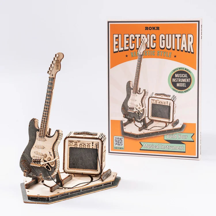Electric Guitar 3D Wooden Puzzle TG605K