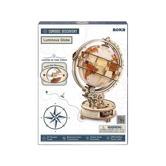 Luminous Globe Mechanical 3D Wooden Puzzle ST003