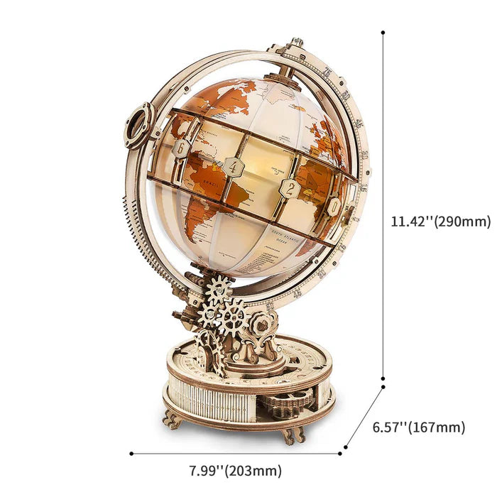 Luminous Globe Mechanical 3D Wooden Puzzle ST003