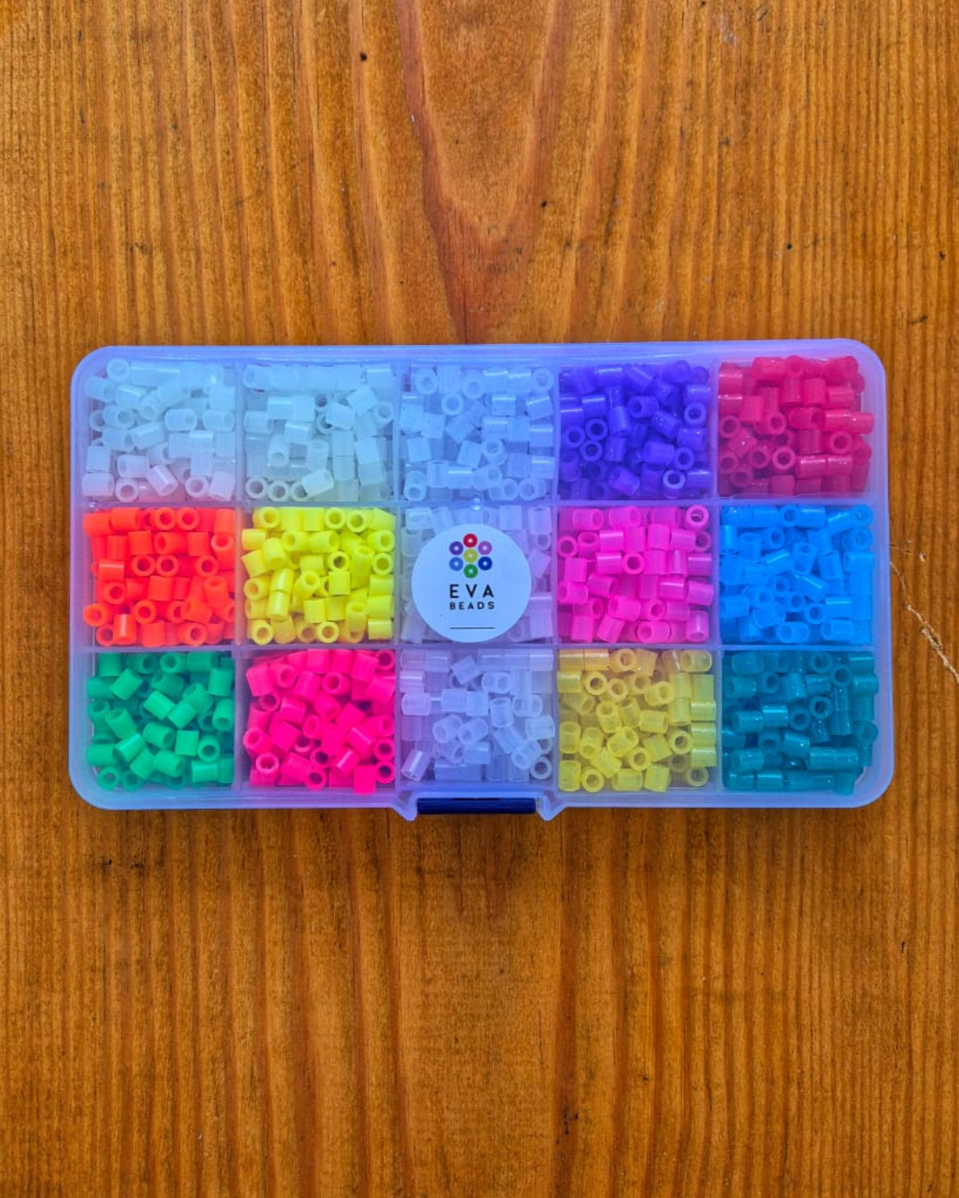 Kit Midi Beads 5mm de colores Neones, Transparentes y Escarchados