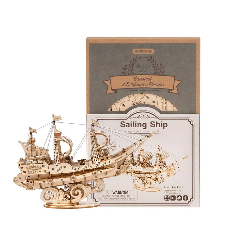 Sailing Ship 3D Wooden Puzzle TG305
