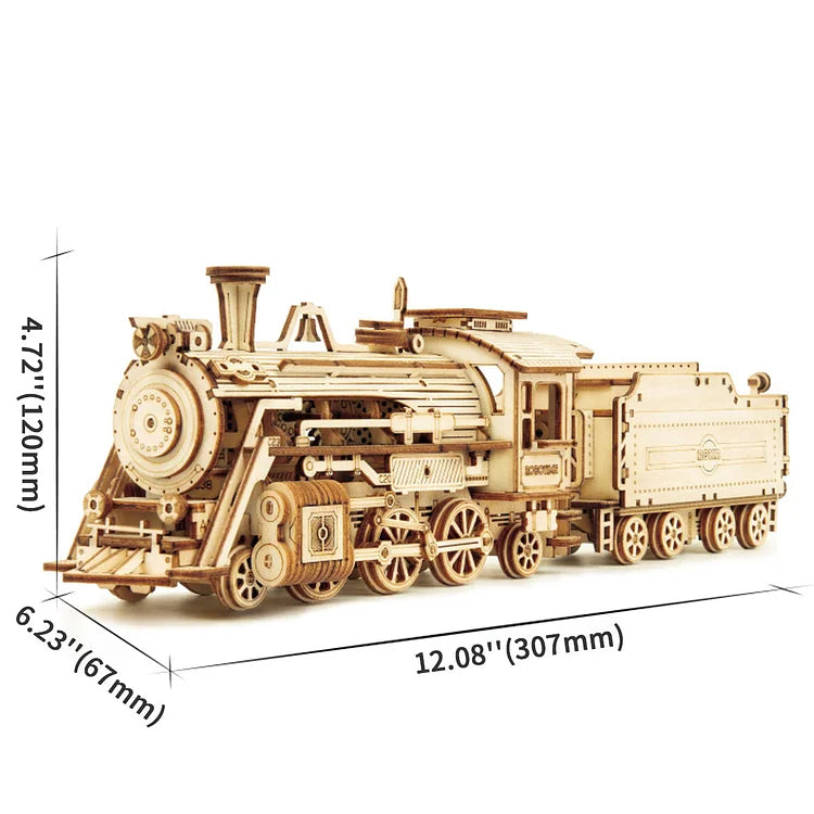 Prime Steam Express Train 3D Wooden Puzzle MC501