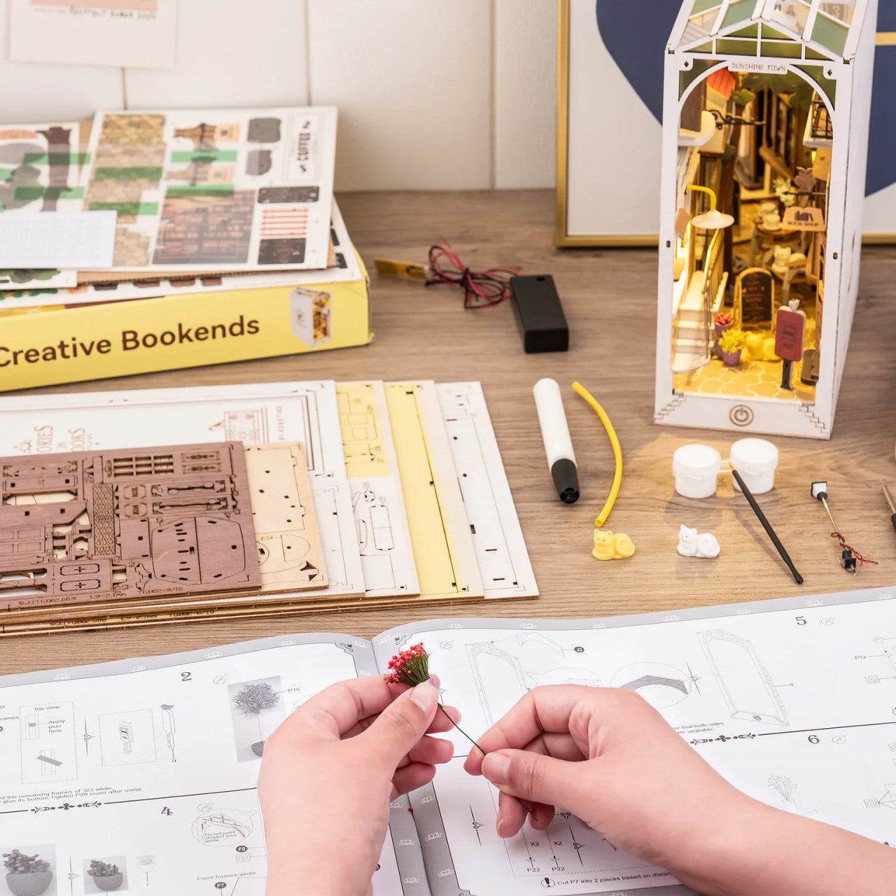 Sunshine Town DIY Book Nook Kit TGB02