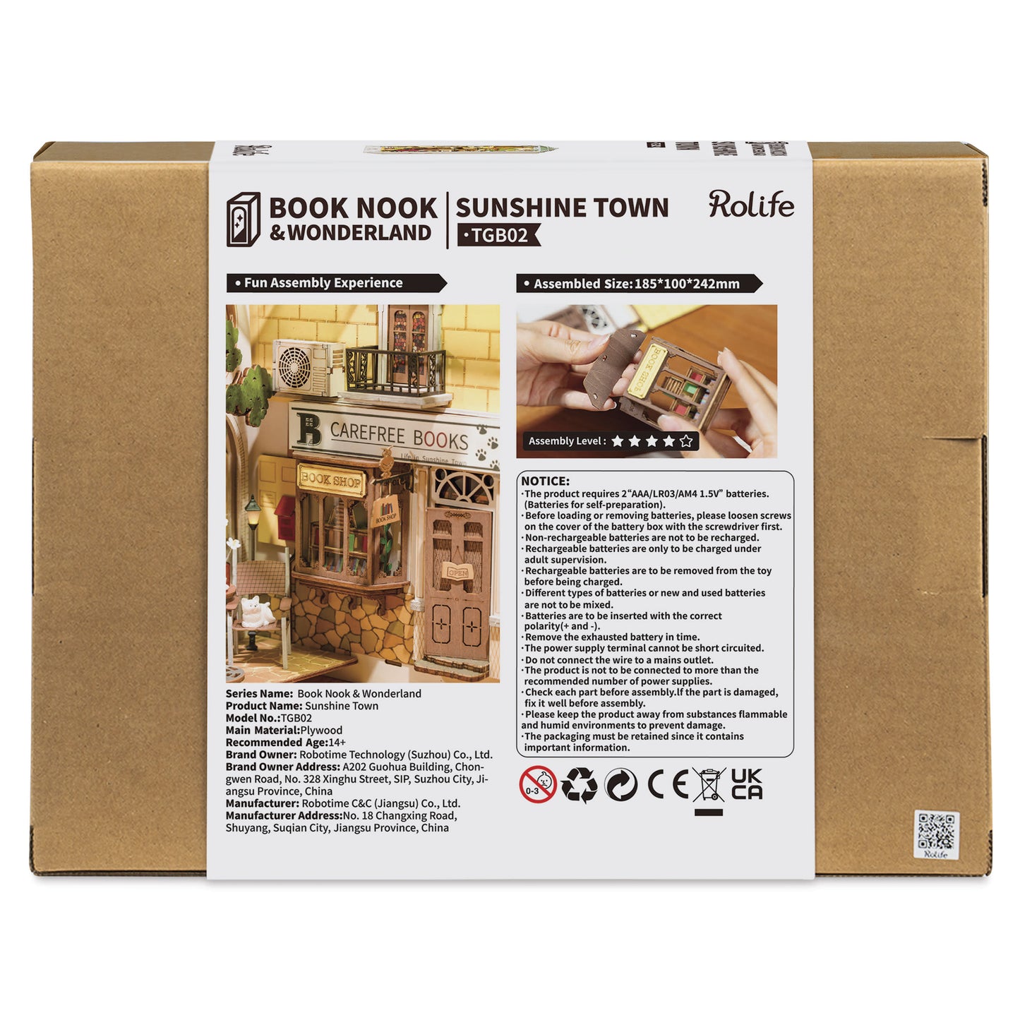 Sunshine Town DIY Book Nook Kit TGB02