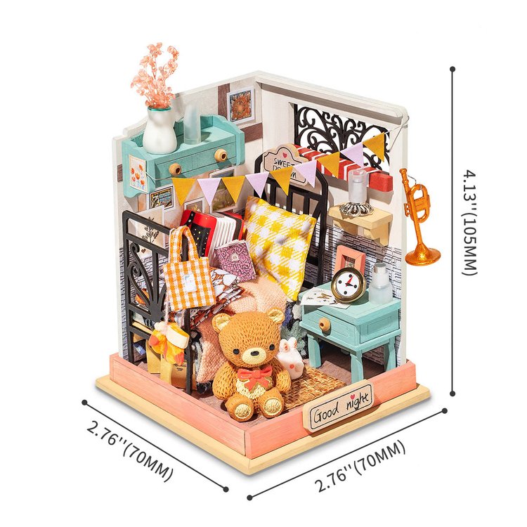 Sweet Dreams Bedroom DIY Miniature House DS016