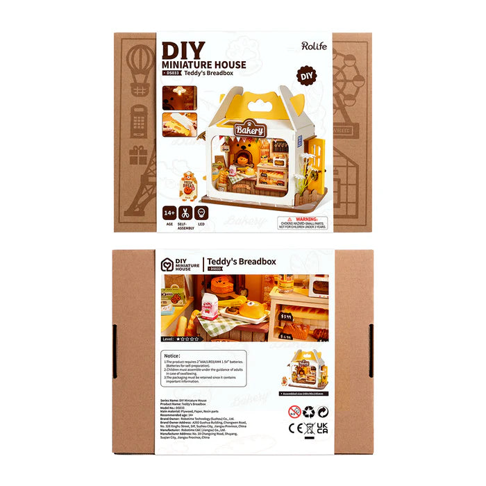 Teddy BreadBox DIY Miniature House DS033