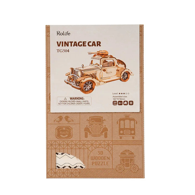 Vintage Car 3D Wooden Puzzle TG504