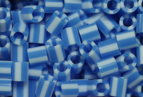 1,000 Midi Beads 5mm - Matizado Azul con Blanco #SD4