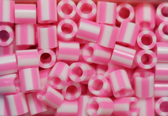1,000 Midi Beads 5mm - Matizado Rosado con Blanco #SD8