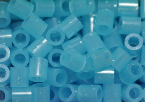 1,000 Midi Beads 5mm - Celeste Transparente Escarchado #SL1