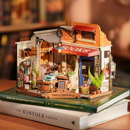 Corner Bookstore DIY Miniature House DG164