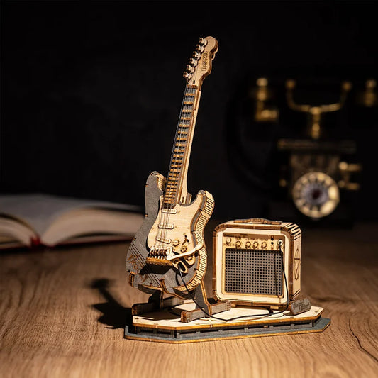 Electric Guitar 3D Wooden Puzzle TG605K