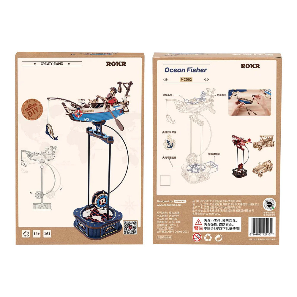 Ocean Fisher Pendulum Balance Toy DIY 3D Puzzle MCD02