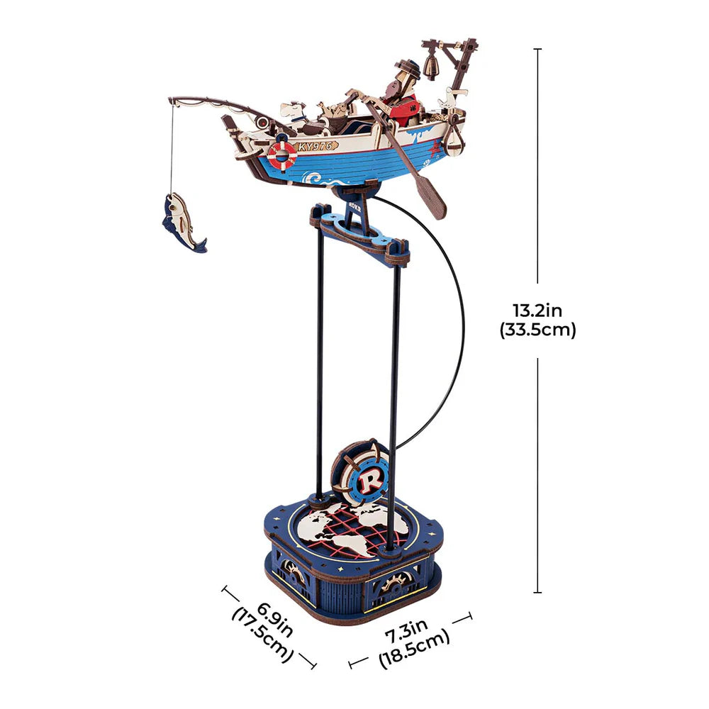 Ocean Fisher Pendulum Balance Toy DIY 3D Puzzle MCD02