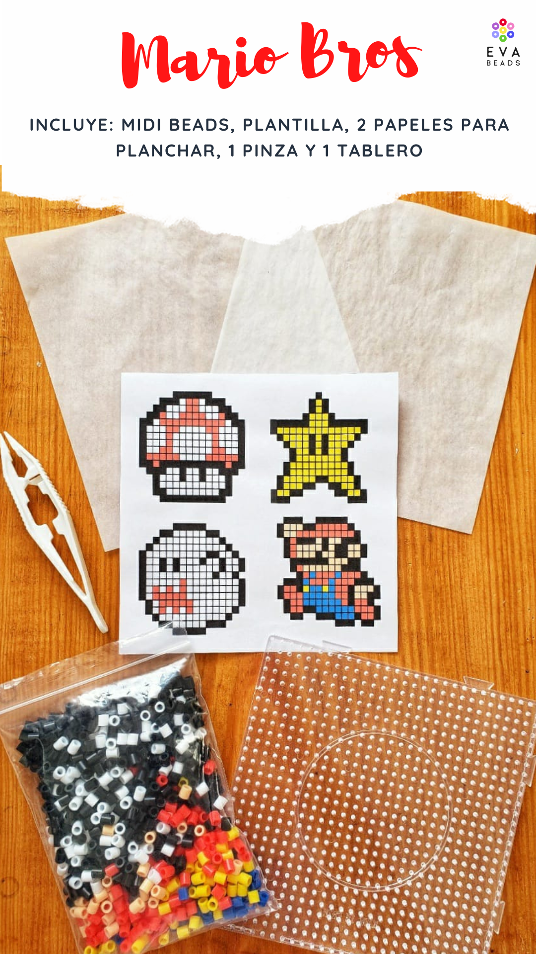 Kit Midi Beads 5mm - Mario Bros
