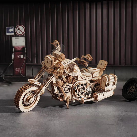 Cruiser Motorcycle Mechanical Gears 3D Wooden Puzzle LK504