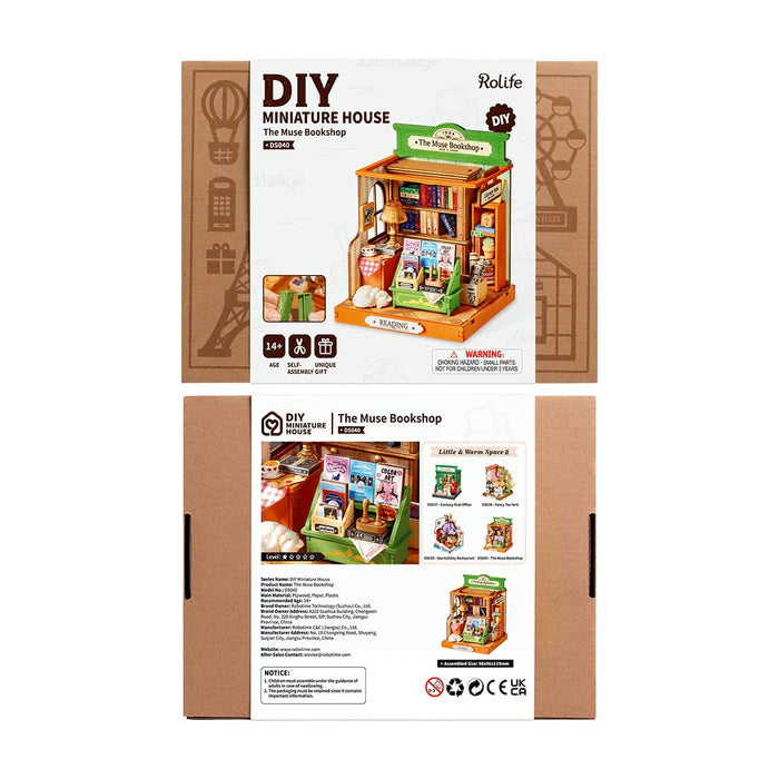 The Muse Bookshop DIY Miniature House DS040