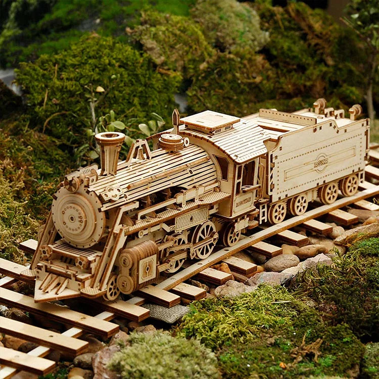 Prime Steam Express Train 3D Wooden Puzzle MC501