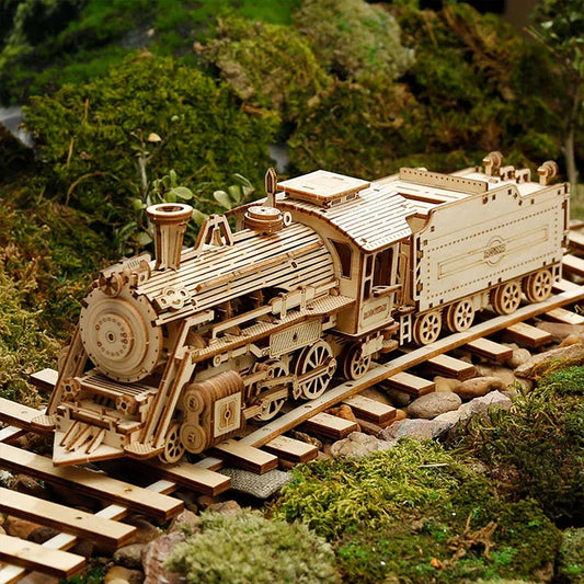 Prime Steam Express Train 3D Wooden Puzzle MC501