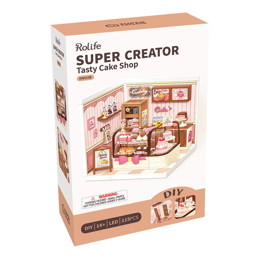 Tasty Cake Shop DIY Plastic Miniature House DW019B